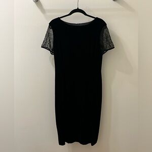 Women’s Vintage Black Velvet Cocktail Dress